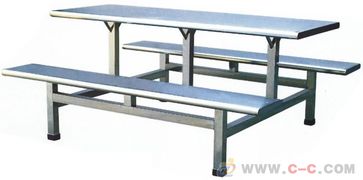 廠家直銷(xiāo)不銹鋼食堂餐桌椅 多人位組合